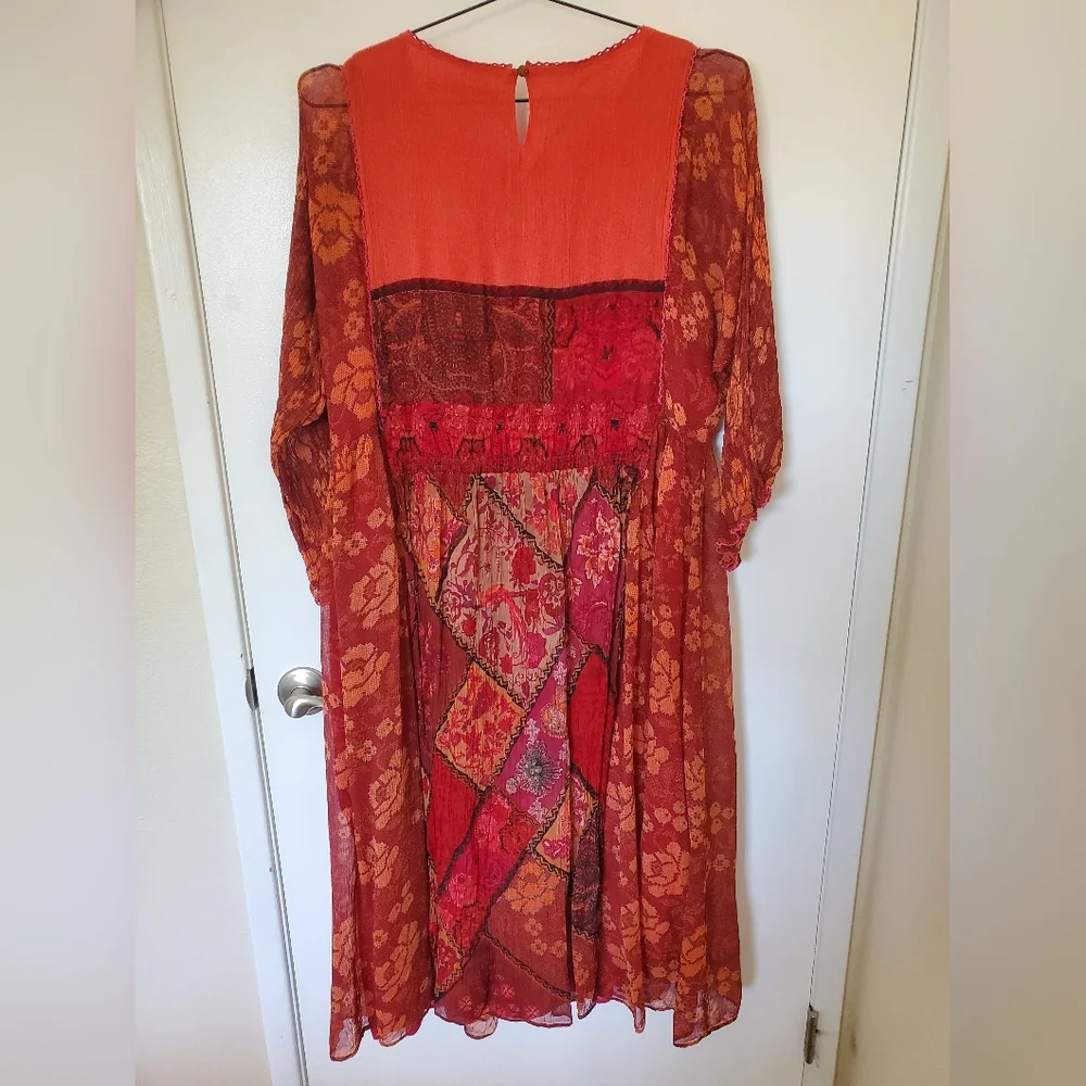 SOFT SURROUNDINGS Floral Boho Long Midi Dress XL - Picture 15 of 15